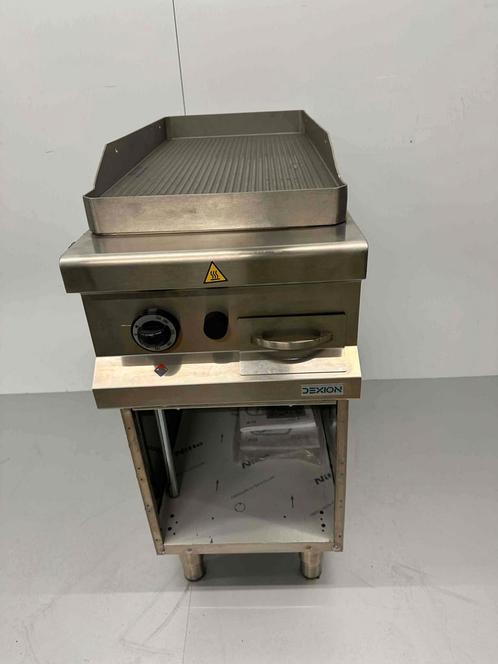 RVS Dexion bakplaat Geribbeld 8 kW Gas Horeca, Zakelijke goederen, Horeca | Keukenapparatuur, Ophalen of Verzenden
