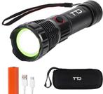 2dekans | TTD® Militaire Zaklamp LED Oplaadbaar - LEP, Huis en Inrichting, Ophalen of Verzenden, Nieuw