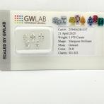 Sans Prix de Réserve - 5 pcs Diamant (Naturelle) - 1.07 ct -, Handtassen en Accessoires, Edelstenen, Nieuw