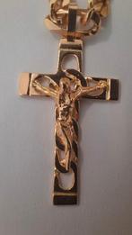 Ketting - 19.2 kt. Geel goud - Ketting met crucifix