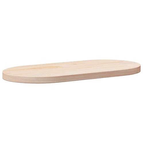 vidaXL Tafelblad ovaal 60x30x2,5 cm massief grenenhout, Huis en Inrichting, Tafelonderdelen, Nieuw, Verzenden