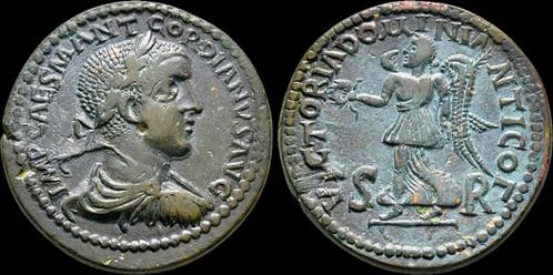 238-244ad Antioch Pisidia Gordian Iii Ae medallion Victor..., Postzegels en Munten, Munten en Bankbiljetten | Verzamelingen, Verzenden