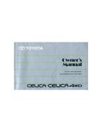 1991 TOYOTA CELICA 4WD  INSTRUCTIEBOEKJE ENGELS, Auto diversen, Handleidingen en Instructieboekjes, Ophalen of Verzenden