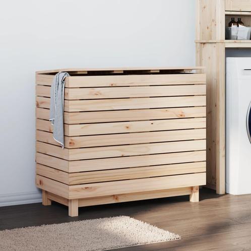 vidaXL Wasmand 88,5x44x76 cm massief grenenhout, Huis en Inrichting, Woonaccessoires | Overige, Nieuw, Verzenden