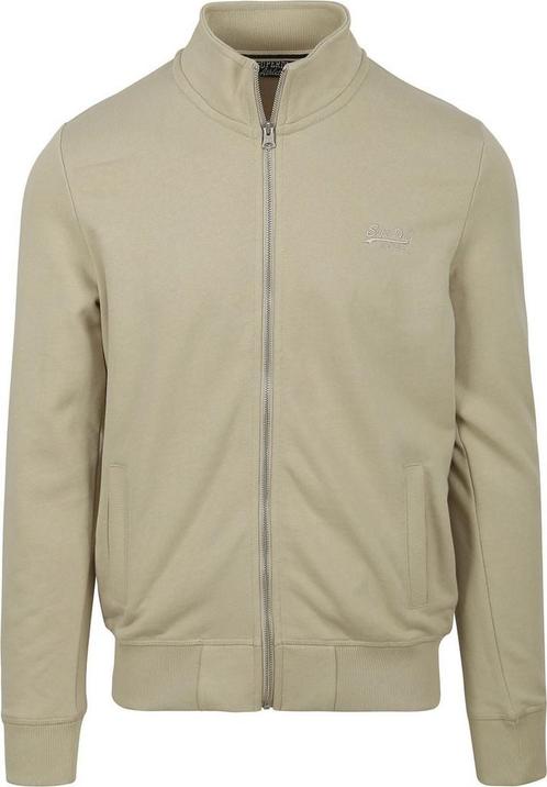 Superdry Vest Zip Track Beige maat Maat 52/54 (L) Heren, Kleding | Heren, Truien en Vesten, Beige, Nieuw, Maat 52/54 (L), Verzenden