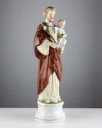 Beeldje - Jozef met Kind - 40cm - Biscuit porselein