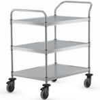 Serveerwagen | VARIOCART | RVS | 3 Niveaus (EN800x600) |, Verzenden, Nieuw in verpakking