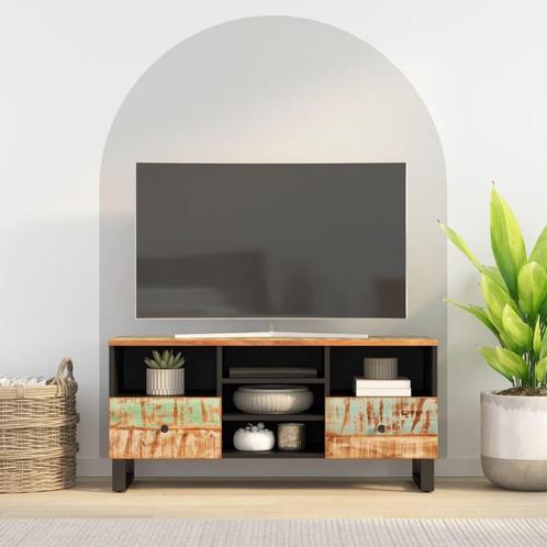 vidaXL Tv-meubel 100x33x46 cm massief hout gerecycled en, Maison & Meubles, Armoires | Mobilier de télévision, Envoi