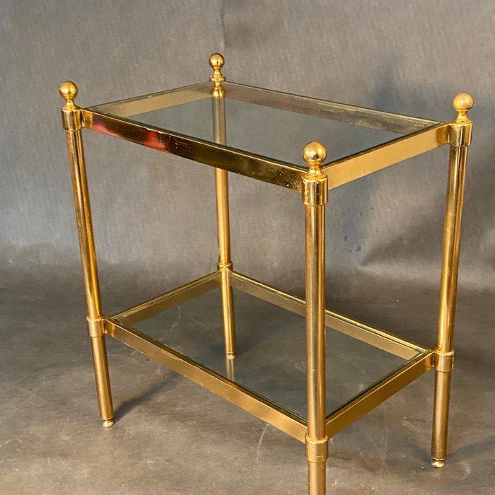 Bijzettafel - Verguld messing, design italiano anni 70, Antiek en Kunst, Curiosa en Brocante