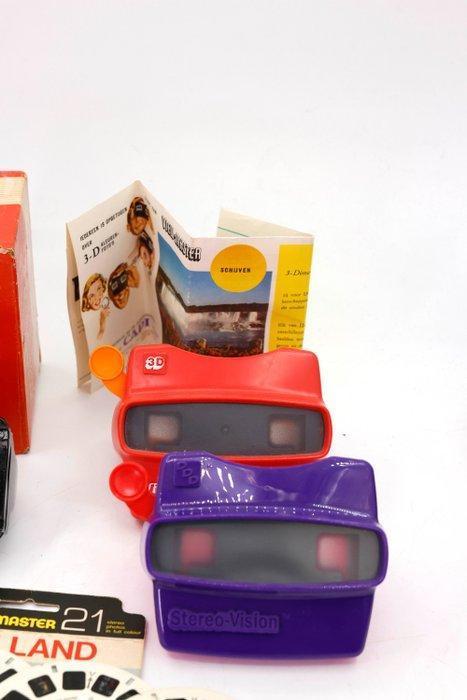 GAF View-Master stereoscoop + 13 diverse schijven |, Verzamelen, Foto-apparatuur en Filmapparatuur