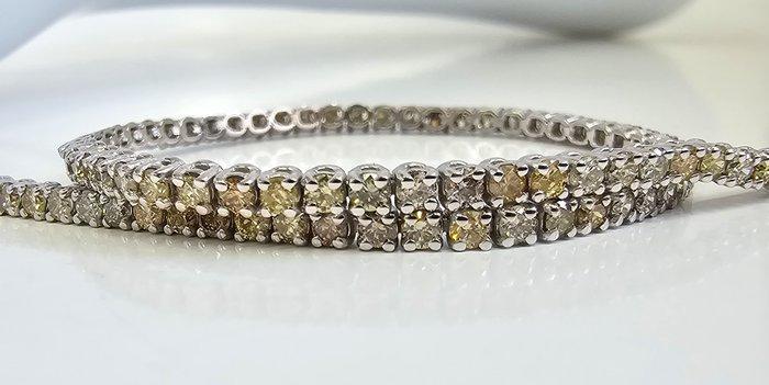 Zonder Minimumprijs - Armband - 14 karaat Witgoud - 2.20ct., Handtassen en Accessoires, Armbanden