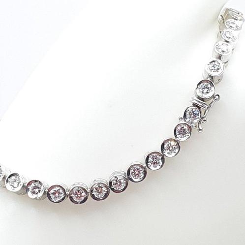 Armband Platina - 3.00ct. tw. Diamant (Natuurlijk), Handtassen en Accessoires, Armbanden