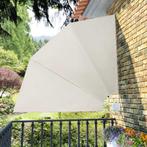 vidaXL Balkonscherm inklapbaar 210x210 cm crème, Tuin en Terras, Parasols, Verzenden, Nieuw