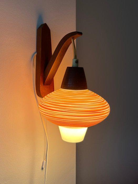 Wandlamp - Glas, Hout, Antiquités & Art, Art | Objets design