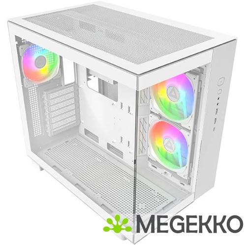 Montech KING 65 PRO Midi-Tower Tempered Glass ARGB Wit, Computers en Software, Computerbehuizingen, Nieuw, Verzenden