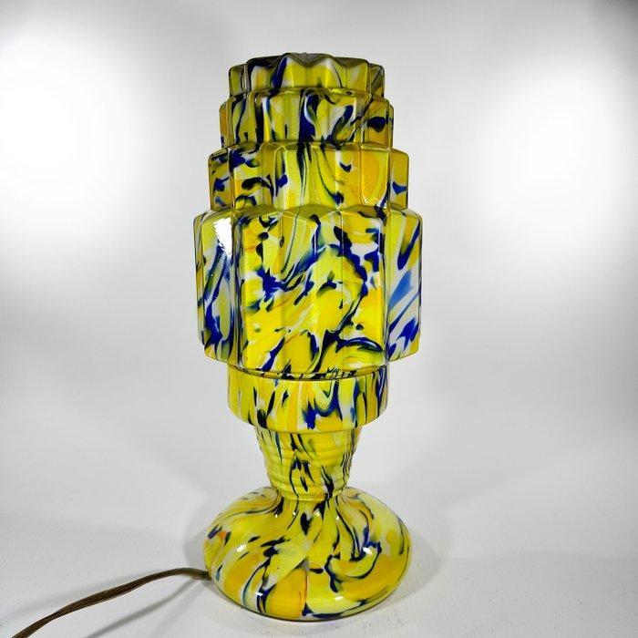 art deco lamp - Franz Welz / Steinwald - Lamp - Glas, Antiquités & Art, Art | Objets design