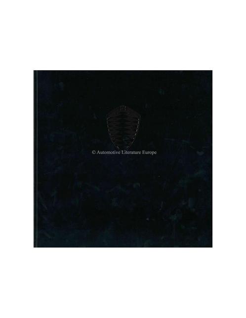 2006 KOENIGSEGG CCX BROCHURE ENGELS 'SCHAARS', Boeken, Auto's | Folders en Tijdschriften, Ophalen of Verzenden