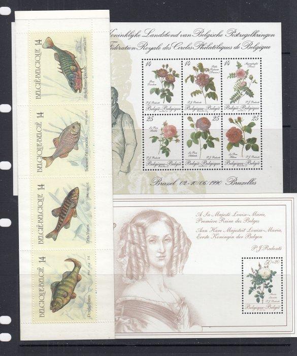 België 1990/1993 - Volledige jaren 1990/1993 met zegels,, Postzegels en Munten, Postzegels | Europa | België