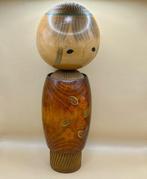 H35,5 cm grote creatieve Kokeshi-pop met bloemenmotief en