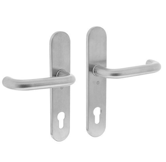 Intersteel deurkruk rond Ø19mm verdekt PC92 rvs, Doe-het-zelf en Bouw, Hang- en Sluitwerk, Ophalen of Verzenden