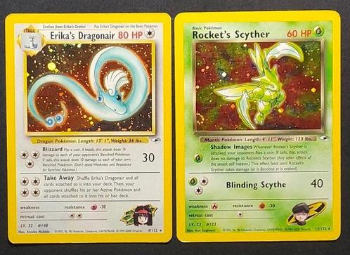 Pokémon - 2 Card - Dragonair, Scyther Holo - WOTC - Gym, Hobby en Vrije tijd, Verzamelkaartspellen | Pokémon