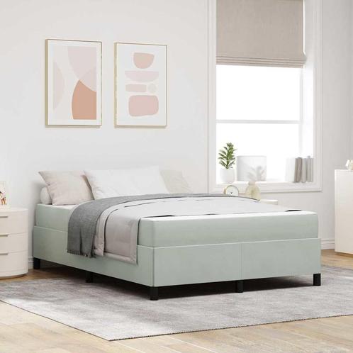 vidaXL Bedframe Anders Wit en Lichtgrijs 160 x 200 cm, Huis en Inrichting, Slaapkamer | Bedden, Nieuw, Verzenden