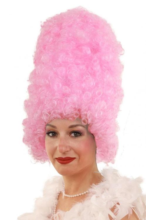 Luxe Hoge Pruik Rococo Roze met Gratis 2x Haarnetje Hofdame, Kleding | Dames, Carnavalskleding en Feestkleding, Nieuw, Ophalen of Verzenden