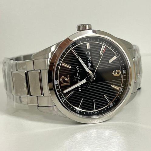 Hamilton - Broadway Day Date Quartz - H43311135 - Heren -, Handtassen en Accessoires, Horloges | Heren