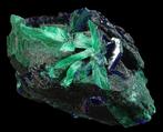 Magnifique pseudomorphose de malachite daprès lazurite --, Verzamelen, Mineralen en Fossielen