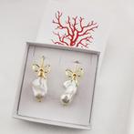 Parel - Zilver - Oorbellen - Italiaans ambacht