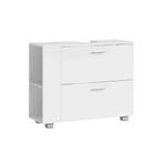 Badkamerkast Spoelbak Wolk Wit Open | Retour Deal -40%, Huis en Inrichting, Verzenden, Nieuw, 50 tot 100 cm, Minder dan 100 cm
