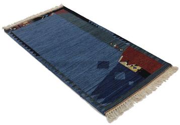 Moderne Indo Kelim van wol - Vloerkleed - 140 cm - 70 cm -