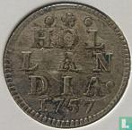 Holland 1 duit 1757, Verzenden, Losse munt