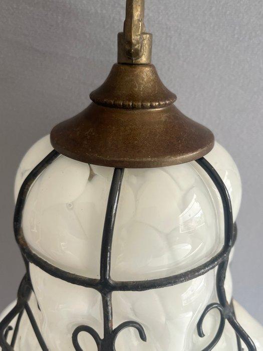 Plafondlamp - Glas, Metaal, Antiek en Kunst, Antiek | Verlichting