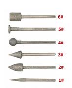 Fijnfrezen, set van 6 stuks, 3.0 mm schacht, Verzenden, Nieuw