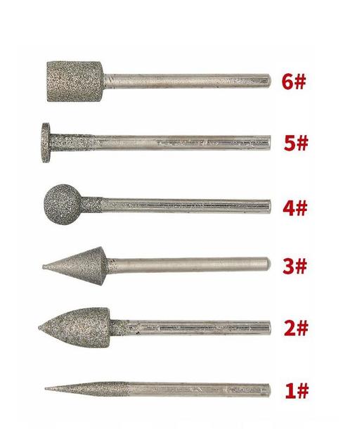 Fijnfrezen, set van 6 stuks, 3.0 mm schacht, Doe-het-zelf en Bouw, Gereedschap | Overige machines, Nieuw, Verzenden