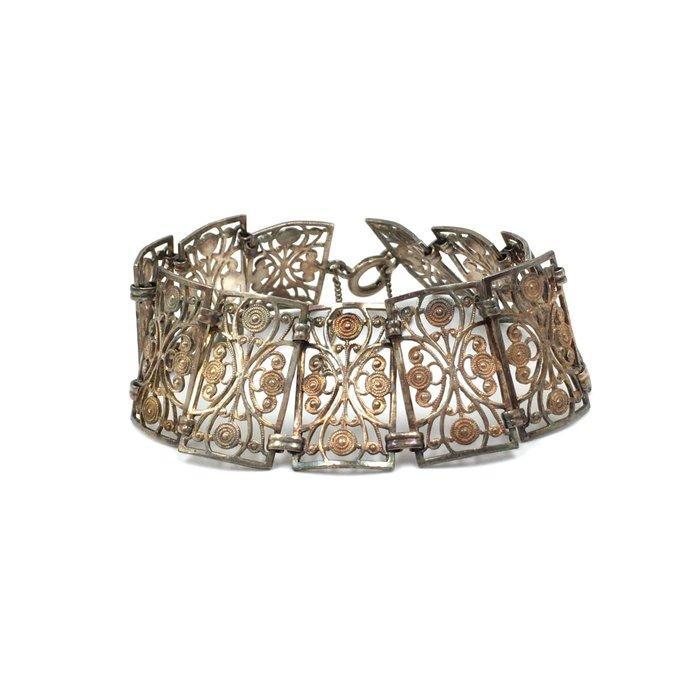 Sans prix de réserve - Bracelet Argent - 835 - travail, Bijoux, Sacs & Beauté, Bijoux anciens