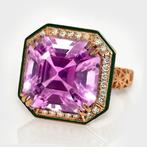 Zonder Minimumprijs - Ring - 14 karaat Roségoud, IGI 21,86, Nieuw