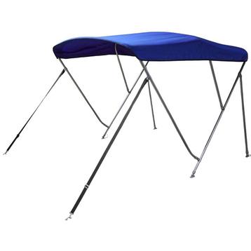 Biminitop Rvs 3 Boog 180-200cm Breed Blauw, Ophalen of Verzenden
