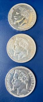 Frankrijk. Napoléon III. 5 Francs 1867-A, 1868-BB et 1869-BB
