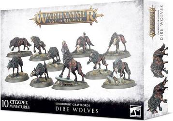 Soulblight gravelords Dire Wolves old boxart (Warhammer Age beschikbaar voor biedingen
