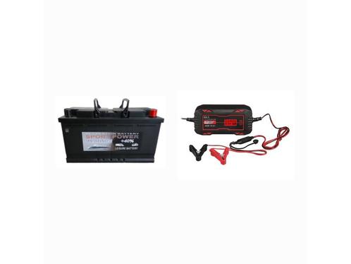 Combi Platinum 100ah semitraktie accu + 10ah Lader, Auto-onderdelen, Accu's en Toebehoren, Nieuw