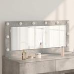 vidaXL Make-up spiegel met LED-lampen, betonlook grijs,, Verzenden, Nieuw