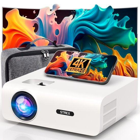 2dekans | Strex Beamer - 1080P Full HD - 15000 Lumen -, Audio, Tv en Foto, Home Cinema-sets, Ophalen of Verzenden