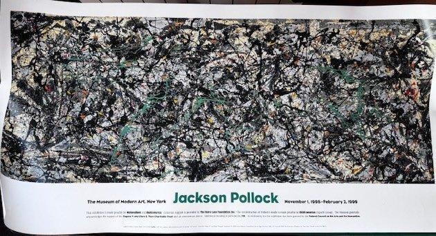 after Jackson Pollock - Museum of Modern Art NY - Pollock:, Antiek en Kunst, Kunst | Tekeningen en Fotografie