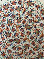 Moyen-Orient. Décor aux fleurs et oiseaux - Assiette murale, Antiquités & Art