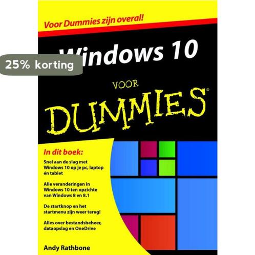 Windows 10 voor Dummies / Voor Dummies 9789045350431, Boeken, Informatica en Computer, Gelezen, Verzenden