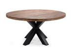 Veiling - Eetttafel Meta Rond - Diameter 150 - Hout - Matrix, Huis en Inrichting, Nieuw