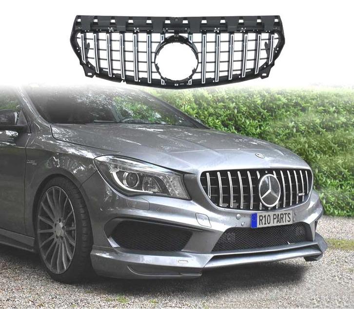 CALANDRE MERCEDES CLA C117 16-18 LOOK AMG GT NOIR CHROMÉ, Auto-onderdelen, Carrosserie, Verzenden