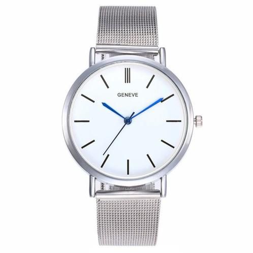 Fako® - Horloge - Mesh - Classic - Ø38mm - Zilverkleurig, Handtassen en Accessoires, Horloges | Dames, Verzenden